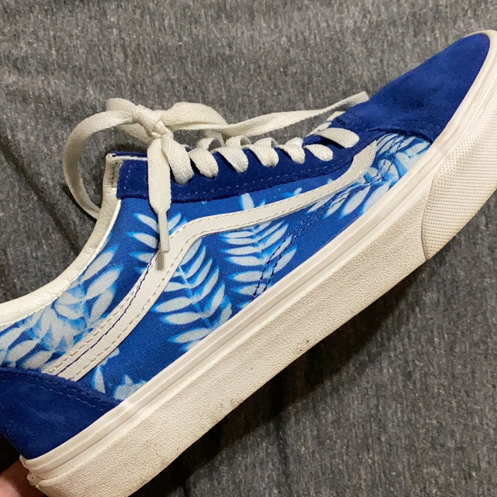Tropical blue vans